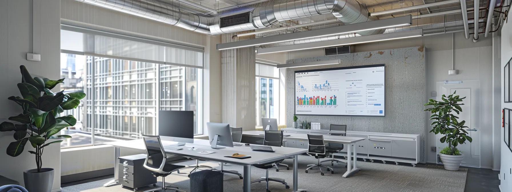 a modern office space features a sleek mini split air conditioning unit mounted on the wall, surrounded by detailed measurements and layout diagrams, highlighting the importance of precise sizing for diverse room configurations. a modern office space features a sleek mini split air conditioning unit mounted on the wall, surrounded by detailed measurements and layout diagrams, highlighting the importance of precise sizing for diverse room configurations.