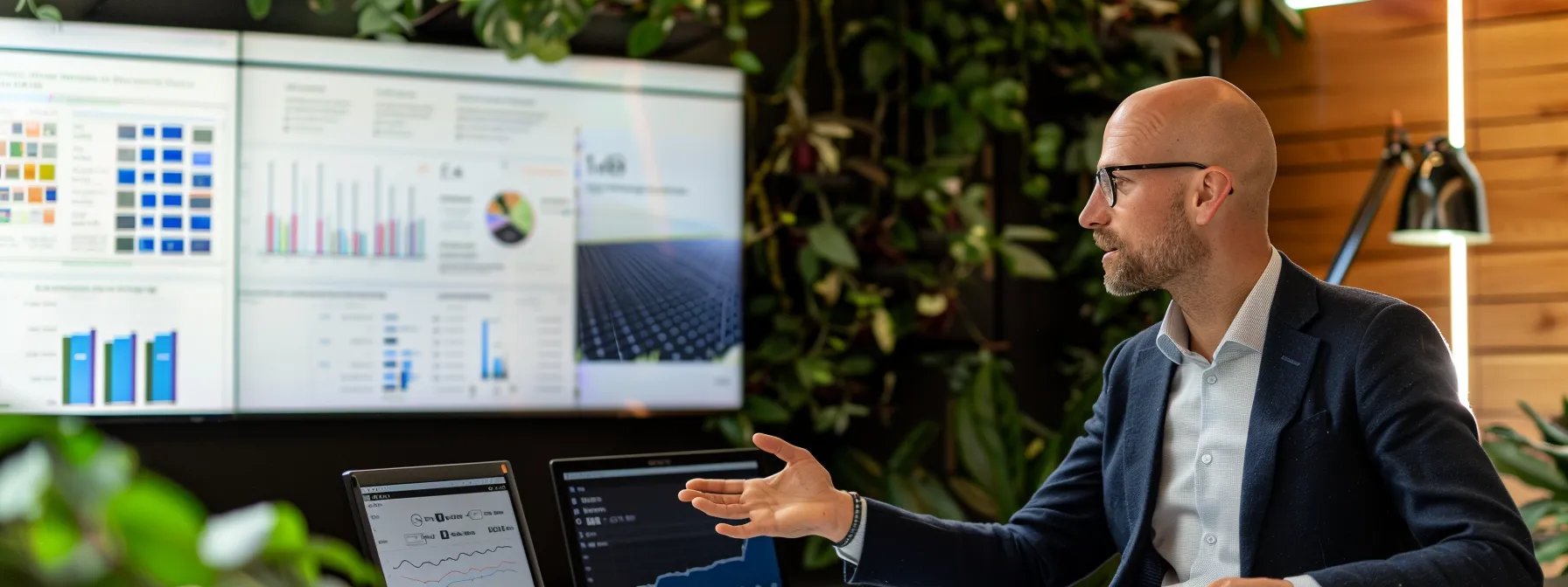a modern office space features a well-dressed professional engaged in a candid discussion with a client, surrounded by documents and a clear display of comparative financing offers for solar energy solutions, emphasizing transparency and customer-focused service. a modern office space features a well-dressed professional engaged in a candid discussion with a client, surrounded by documents and a clear display of comparative financing offers for solar energy solutions, emphasizing transparency and customer-focused service.