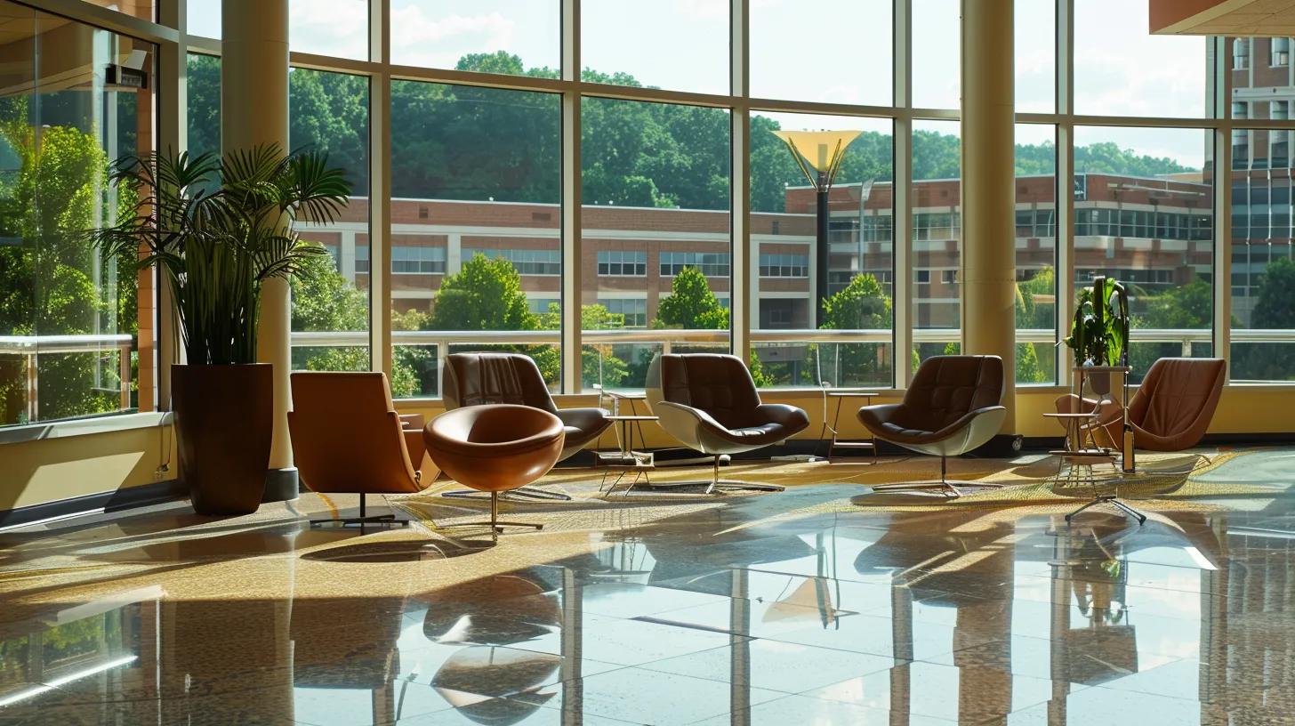 a modern office space in knoxville showcases innovative commercial design, featuring sleek furniture, sustainable materials, and dynamic layouts that reflect the city's blend of traditional aesthetics and contemporary trends. a modern office space in knoxville showcases innovative commercial design, featuring sleek furniture, sustainable materials, and dynamic layouts that reflect the city's blend of traditional aesthetics and contemporary trends.