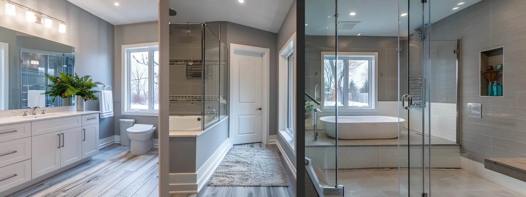 a modern, sleek bathroom design with a spacious shower, elegant fixtures, and a serene color palette to reflect personal style and maximize functionality. a modern, sleek bathroom design with a spacious shower, elegant fixtures, and a serene color palette to reflect personal style and maximize functionality.