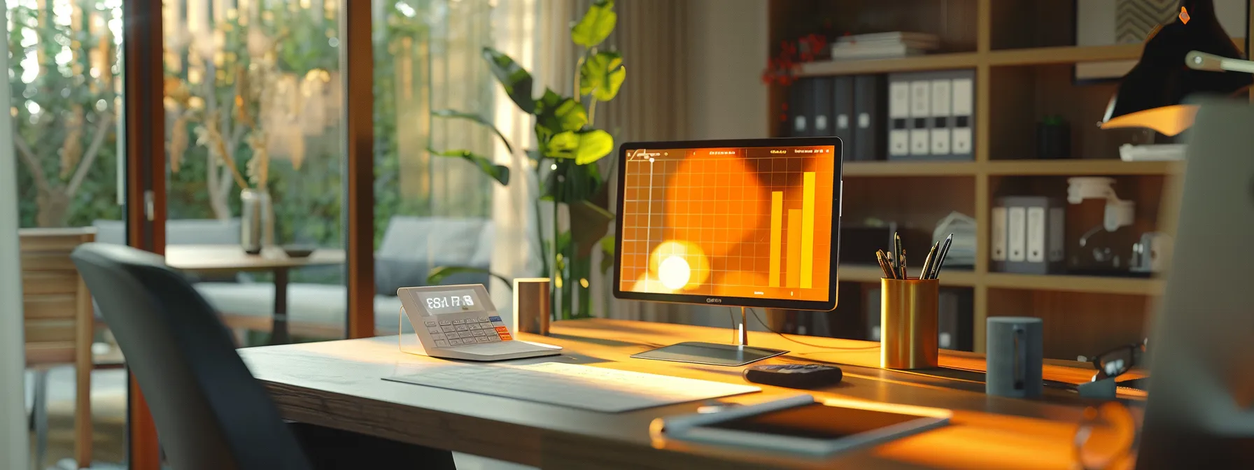 a modern, well-lit home office features a sleek desk adorned with a solar energy guidebook and a calculator, as a smartphone displays solar panel cost analysis, embodying the financial benefits of solar energy tax credits for homeowners. a modern, well-lit home office features a sleek desk adorned with a solar energy guidebook and a calculator, as a smartphone displays solar panel cost analysis, embodying the financial benefits of solar energy tax credits for homeowners.