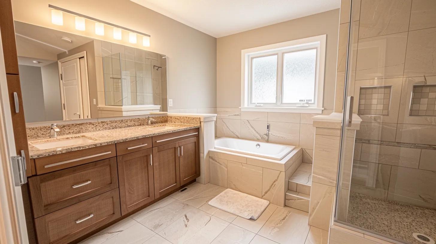 a modern, well-lit bathroom featuring a stylish soffit vent installed above a sleek vanity, highlighting the importance of effective moisture management and air quality in a contemporary home setting. a modern, well-lit bathroom featuring a stylish soffit vent installed above a sleek vanity, highlighting the importance of effective moisture management and air quality in a contemporary home setting.