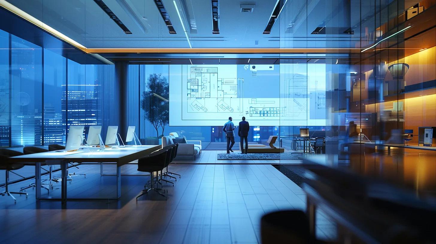 a modern, well-lit office setting showcases a diverse team of contractors engaging in a dynamic discussion around blueprints and digital plans, highlighting their technical expertise and commitment to quality in commercial construction projects. a modern, well-lit office setting showcases a diverse team of contractors engaging in a dynamic discussion around blueprints and digital plans, highlighting their technical expertise and commitment to quality in commercial construction projects.