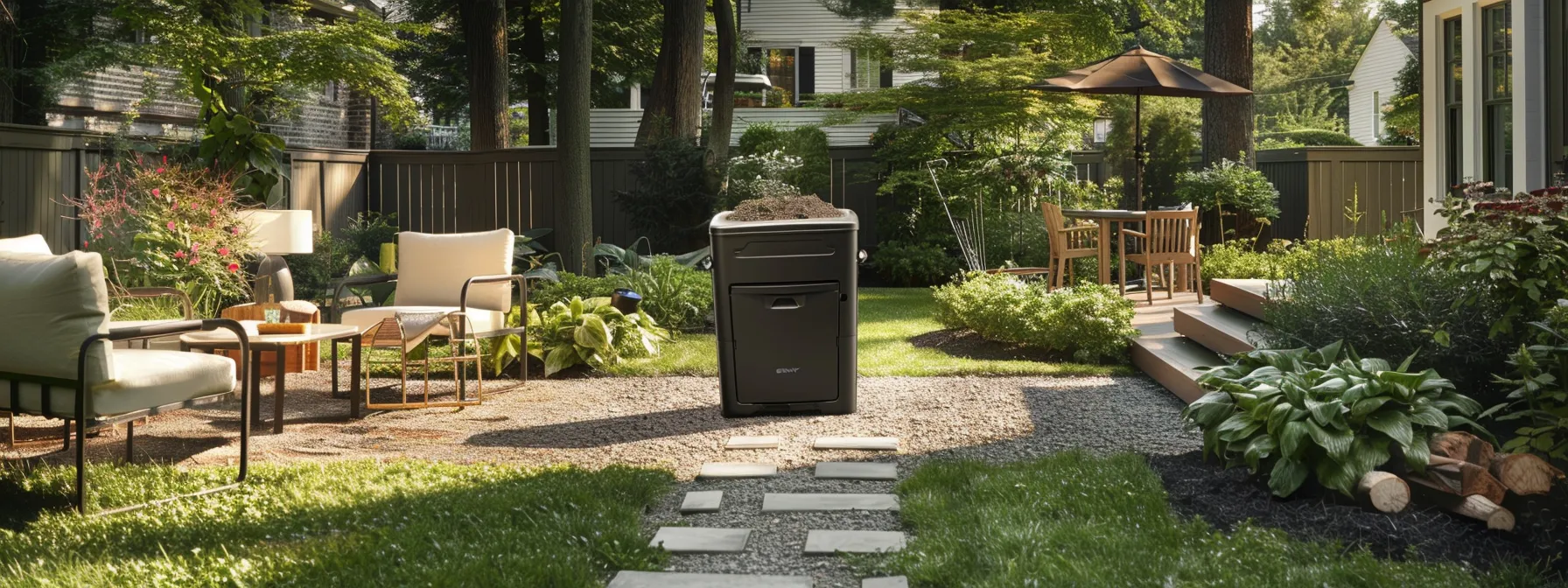 a modern, well-organized backyard setting showcases a meticulously maintained compost bin, tidy outdoor furniture, and clear pathways, emphasizing the critical importance of cleanliness in pest control and mosquito prevention for homeowners. a modern, well-organized backyard setting showcases a meticulously maintained compost bin, tidy outdoor furniture, and clear pathways, emphasizing the critical importance of cleanliness in pest control and mosquito prevention for homeowners.