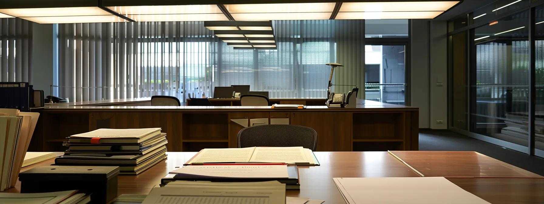 a polished office space features a neatly organized desk with legal documents and a professional notary public confidently reviewing paperwork, illuminated by bright overhead lighting that enhances the atmosphere of readiness and professionalism. a polished office space features a neatly organized desk with legal documents and a professional notary public confidently reviewing paperwork, illuminated by bright overhead lighting that enhances the atmosphere of readiness and professionalism.