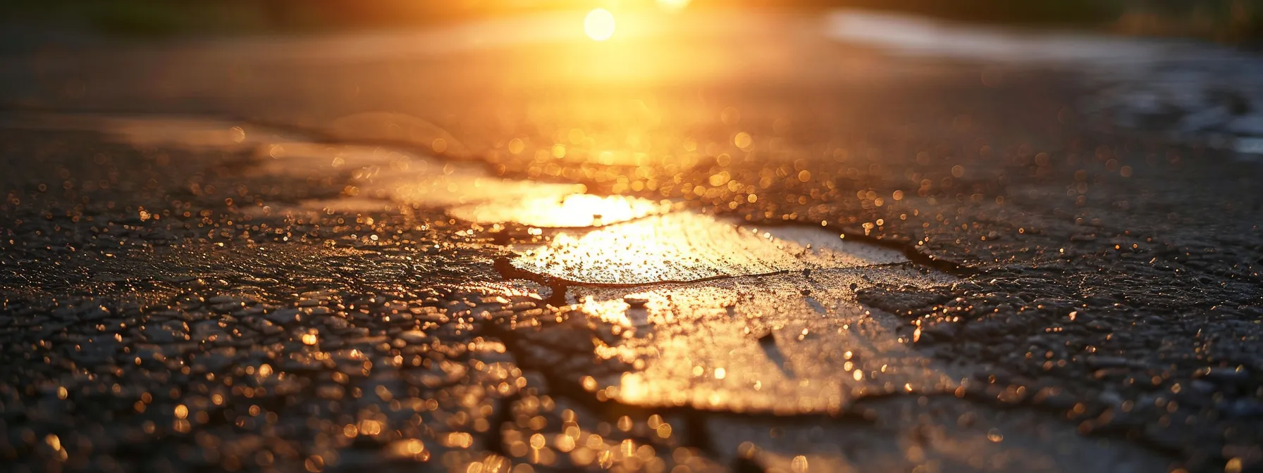 a pristine asphalt surface glistens under soft, golden sunlight, showcasing expertly repaired cracks and potholes that emphasize the meticulous maintenance and durability of hoa asphalt paving. a pristine asphalt surface glistens under soft, golden sunlight, showcasing expertly repaired cracks and potholes that emphasize the meticulous maintenance and durability of hoa asphalt paving.