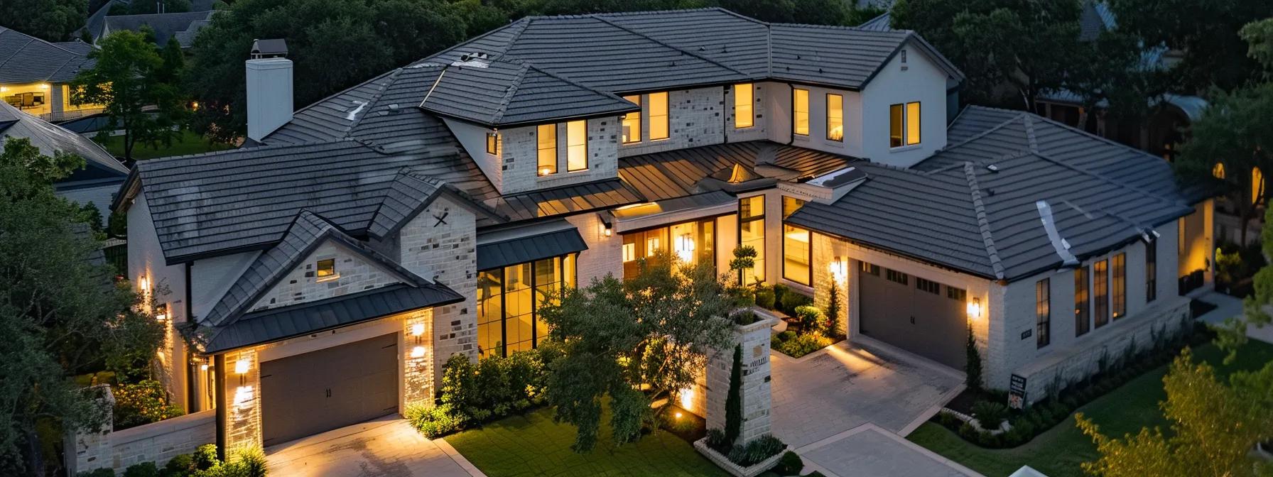 a pristine, modern home with a freshly cleaned roof glistening under bright artificial lighting in a stylish urban setting, showcasing the effectiveness of soft washing on various roofing materials like slate and asphalt shingles, with a focus on the roof's immaculate surface free from mold and algae. a pristine, modern home with a freshly cleaned roof glistening under bright artificial lighting in a stylish urban setting, showcasing the effectiveness of soft washing on various roofing materials like slate and asphalt shingles, with a focus on the roof's immaculate surface free from mold and algae.