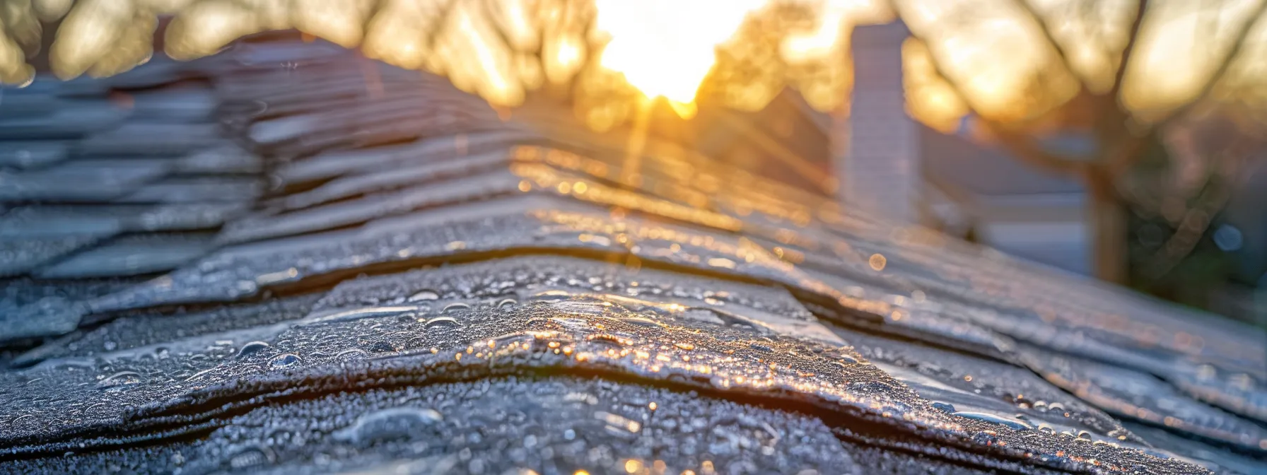 a pristine, sunlit rooftop, free of mold and debris, showcases the vibrant contrast of a healthy environment, emphasizing the connection between clean roofs and improved air quality in a serene suburban setting. a pristine, sunlit rooftop, free of mold and debris, showcases the vibrant contrast of a healthy environment, emphasizing the connection between clean roofs and improved air quality in a serene suburban setting.