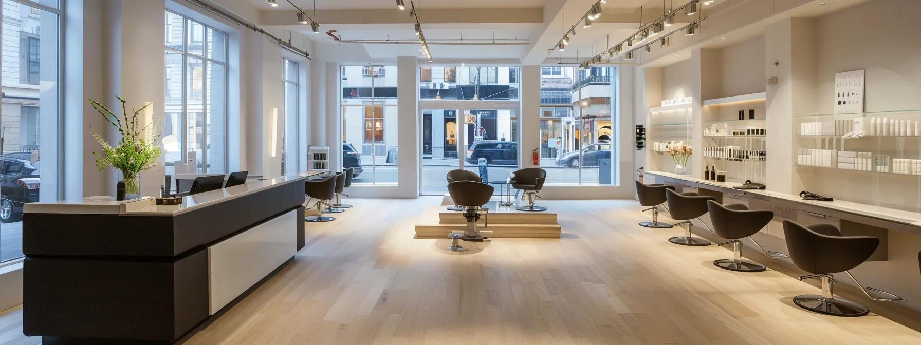 a serene and modern salon interior showcases a professional waxing treatment in progress, with a skilled technician attentively applying high-quality wax on a client's smooth skin, highlighting the precision and care that defines expert services at ny brows & threading salon.