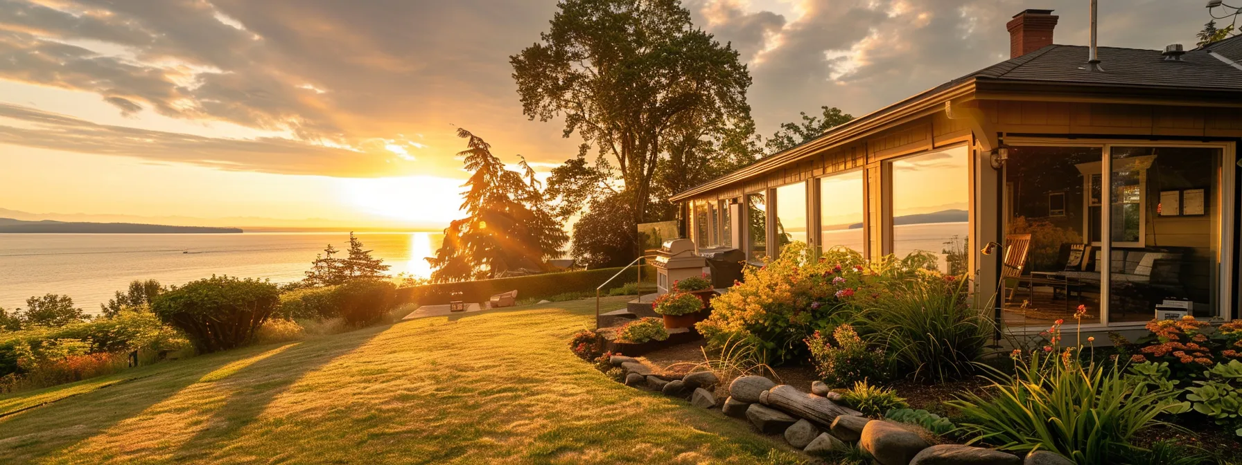 a serene coastal home on whidbey island, bathed in golden sunset light, evokes the warmth of personalized care as a thoughtful caregiver prepares a tailored care plan for their loved one, surrounded by fresh flowers and comforting elements. a serene coastal home on whidbey island, bathed in golden sunset light, evokes the warmth of personalized care as a thoughtful caregiver prepares a tailored care plan for their loved one, surrounded by fresh flowers and comforting elements.