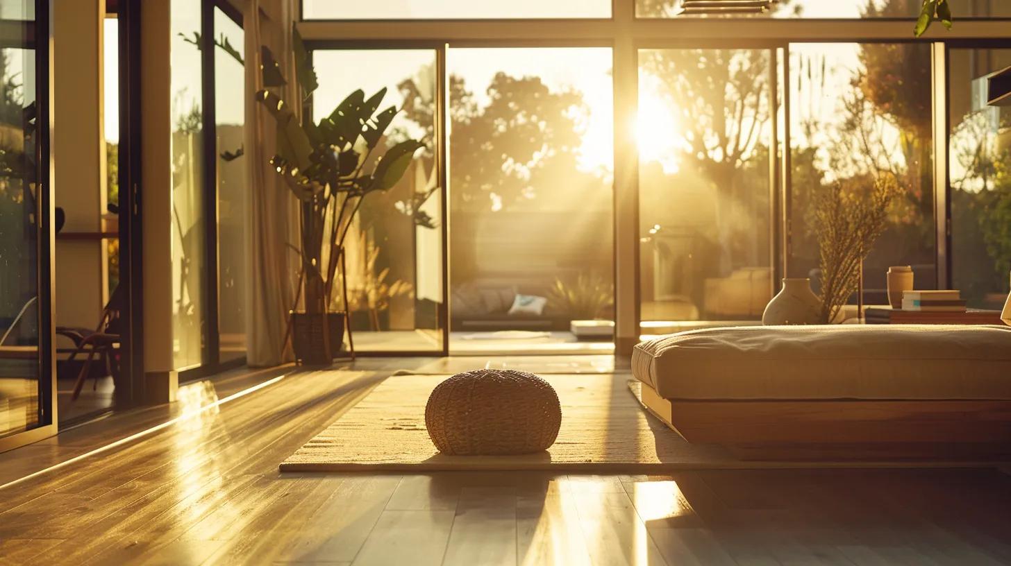 a serene, sun-drenched interior of a modern home features eco-friendly elements like low-voc finishes and natural fiber insulation, embodying a sophisticated blend of comfort and sustainability that enhances indoor air quality. a serene, sun-drenched interior of a modern home features eco-friendly elements like low-voc finishes and natural fiber insulation, embodying a sophisticated blend of comfort and sustainability that enhances indoor air quality.