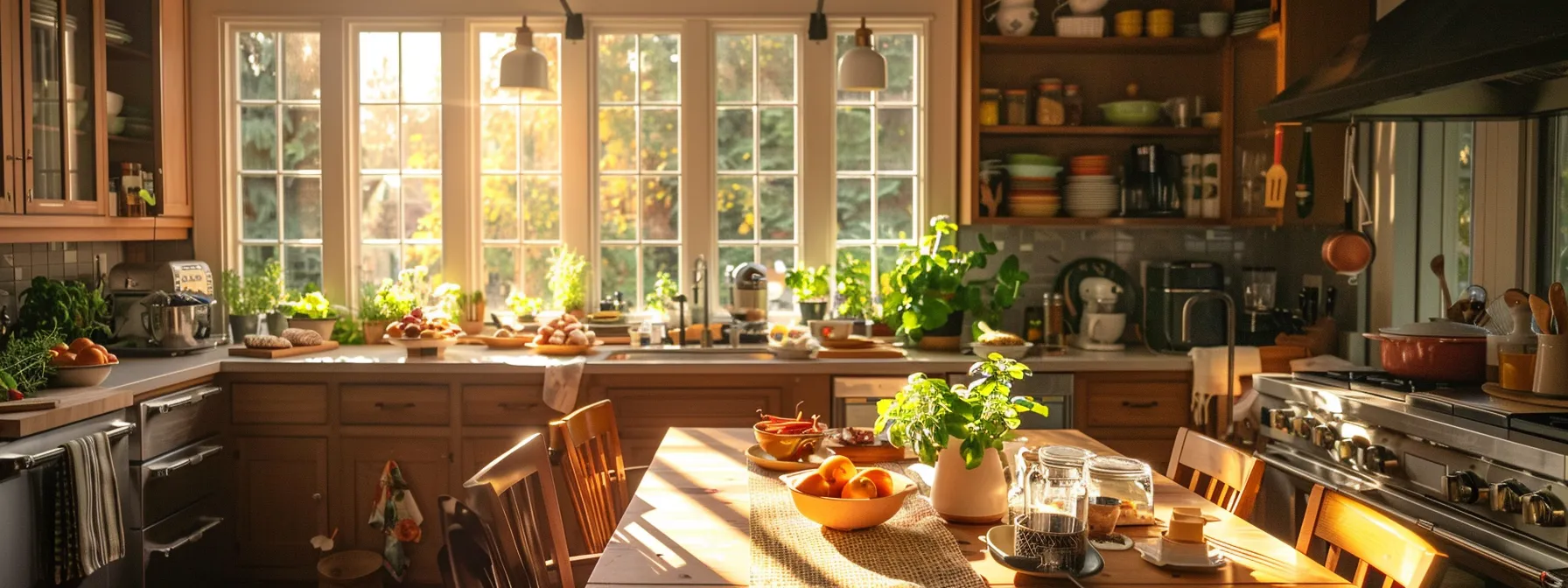 a serene whidbey island kitchen bathed in warm morning light, showcasing a beautifully set table with vibrant, nutritious meals, while a cozy corner invites relaxation and mental engagement with books and plants, symbolizing the essence of a healthy daily routine. a serene whidbey island kitchen bathed in warm morning light, showcasing a beautifully set table with vibrant, nutritious meals, while a cozy corner invites relaxation and mental engagement with books and plants, symbolizing the essence of a healthy daily routine.