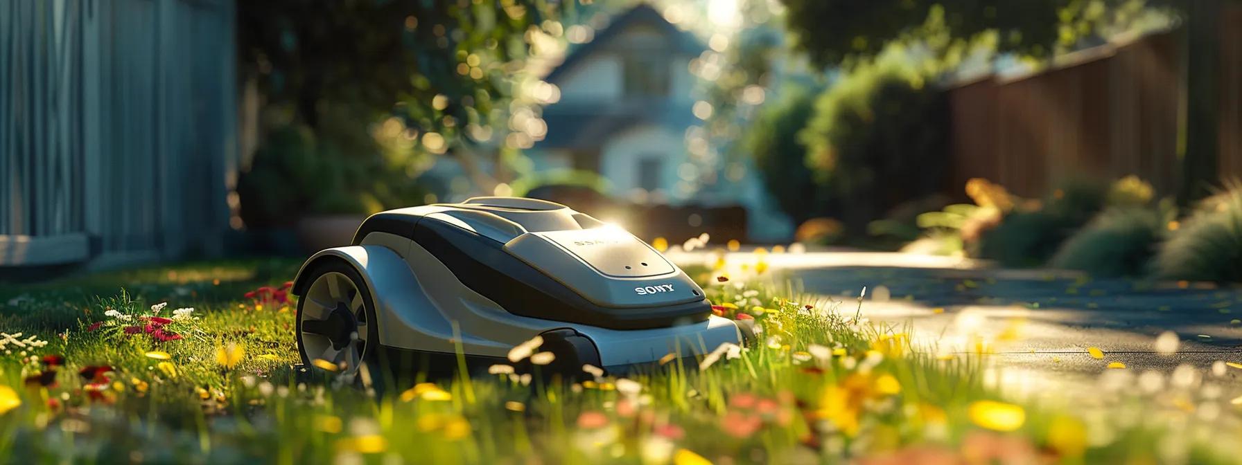 a sleek and modern lawn mower stands prominently in a tidy suburban yard, with well-manicured grass and an aesthetically arranged garden, capturing the essence of efficient lawn care and the importance of choosing the right equipment. a sleek and modern lawn mower stands prominently in a tidy suburban yard, with well-manicured grass and an aesthetically arranged garden, capturing the essence of efficient lawn care and the importance of choosing the right equipment.