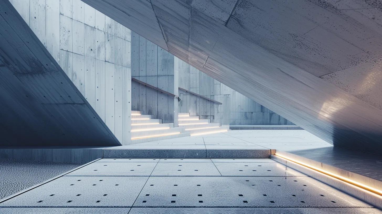 a sleek, modern construction site showcases robust granite and reinforced concrete materials in use, under crisp industrial lighting that highlights their durability and strength. a sleek, modern construction site showcases robust granite and reinforced concrete materials in use, under crisp industrial lighting that highlights their durability and strength.