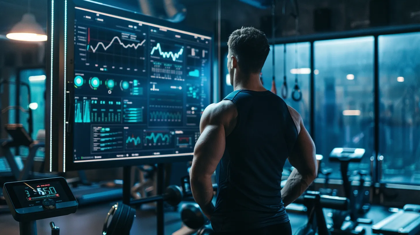 a sleek, modern gym setting captures an intense moment as a focused athlete, surrounded by high-tech equipment, reviews a digital screen displaying advanced sarm cycle plans and progress charts. a sleek, modern gym setting captures an intense moment as a focused athlete, surrounded by high-tech equipment, reviews a digital screen displaying advanced sarm cycle plans and progress charts.
