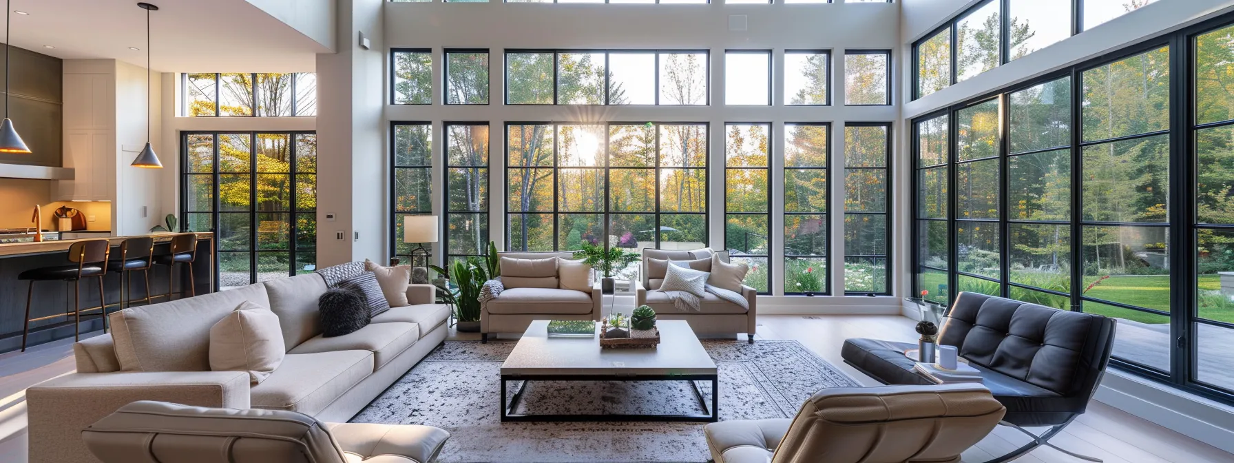 a sleek, modern home addition seamlessly integrates a luminous sunroom and spacious in-law suite into the existing architectural design, accentuated by contemporary furnishings and a harmonious palette that invites warmth and comfort. a sleek, modern home addition seamlessly integrates a luminous sunroom and spacious in-law suite into the existing architectural design, accentuated by contemporary furnishings and a harmonious palette that invites warmth and comfort.