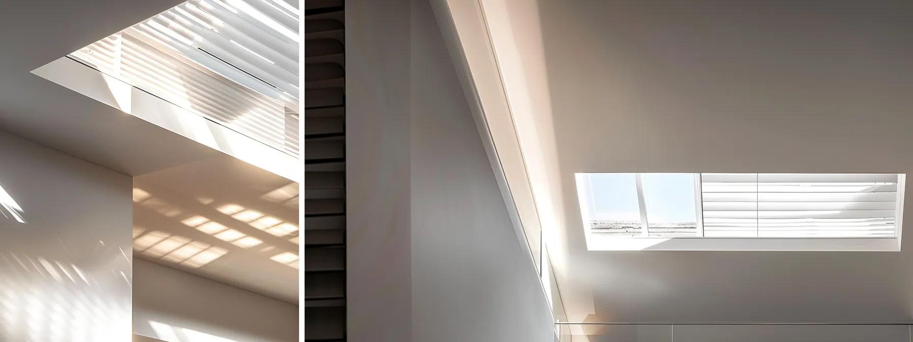 a sleek, modern home interior showcases a central hvac duct system seamlessly integrated into the ceiling, while a stylish ductless mini-split unit prominently cools a cozy corner, highlighting the contrast between uniform air distribution and targeted climate control in a contemporary living space.