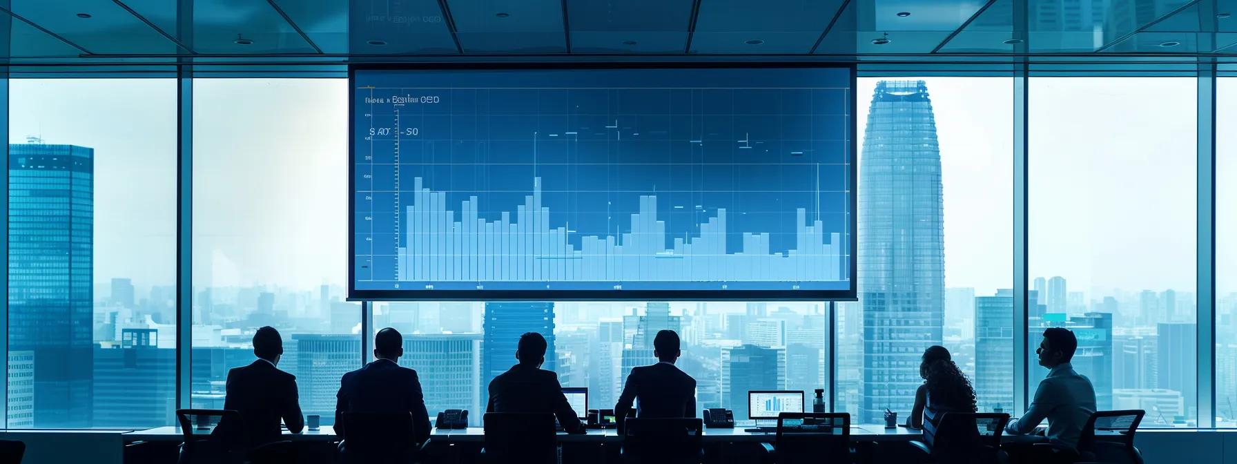 a sleek, modern office conference room showcases a large wall-mounted screen displaying a detailed cost analysis chart, while a group of engaged professionals evaluates the financial implications of pool demolition versus filling in, surrounded by urban cityscapes visible through panoramic windows. a sleek, modern office conference room showcases a large wall-mounted screen displaying a detailed cost analysis chart, while a group of engaged professionals evaluates the financial implications of pool demolition versus filling in, surrounded by urban cityscapes visible through panoramic windows.