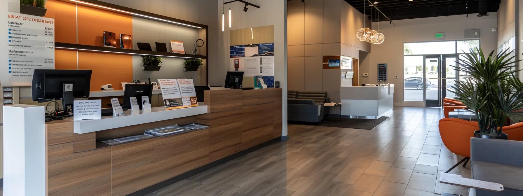 a sleek, modern office interior features a row of local locksmith brochures prominently displayed on a polished wooden desk, with a laptop open to a comparison chart of services and customer reviews, exuding a professional atmosphere ideal for selecting the best locksmith for broken key situations. a sleek, modern office interior features a row of local locksmith brochures prominently displayed on a polished wooden desk, with a laptop open to a comparison chart of services and customer reviews, exuding a professional atmosphere ideal for selecting the best locksmith for broken key situations.