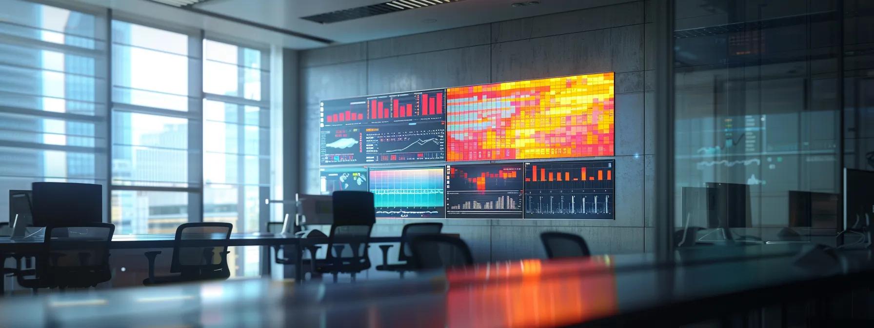 a sleek, modern office setting showcases a high-tech dashboard displaying vibrant solar energy forecasts, emphasizing the integration of artificial intelligence in optimizing agricultural energy systems. a sleek, modern office setting showcases a high-tech dashboard displaying vibrant solar energy forecasts, emphasizing the integration of artificial intelligence in optimizing agricultural energy systems.