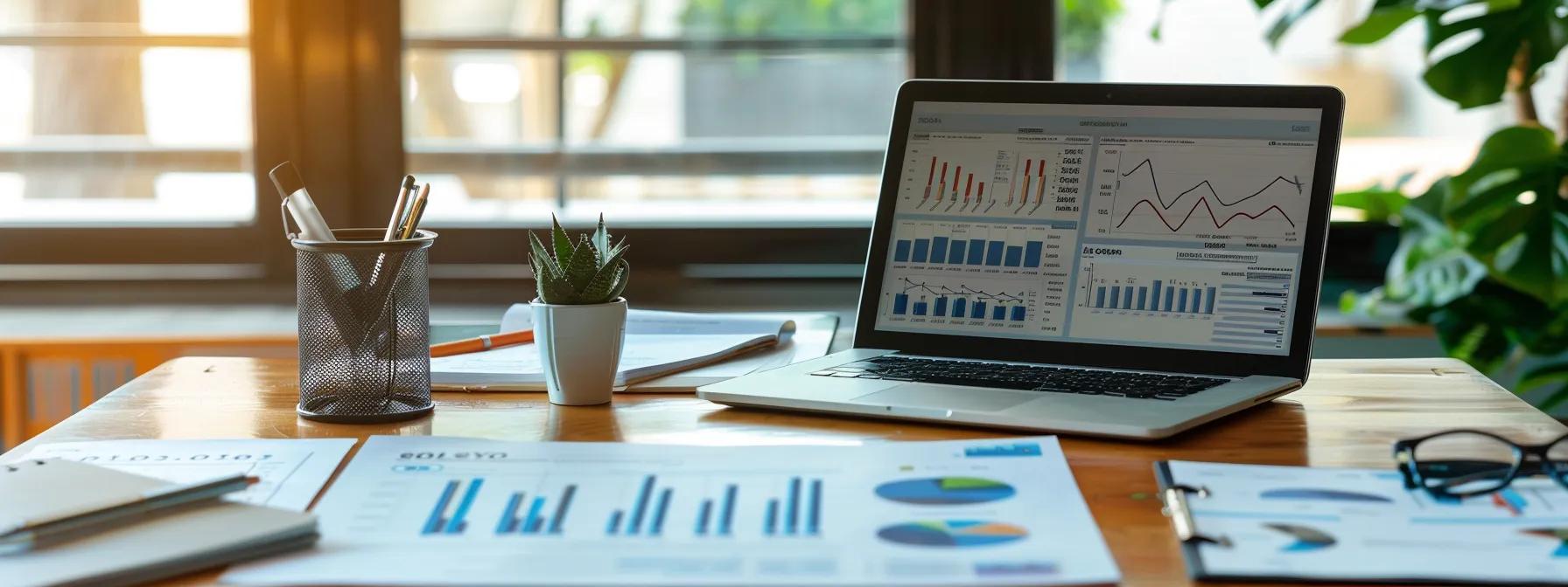 a sleek, modern office space features a polished conference table surrounded by financial documents and a laptop displaying a detailed mortgage analysis, emphasizing the intricate factors that influence individual mortgage aprs.