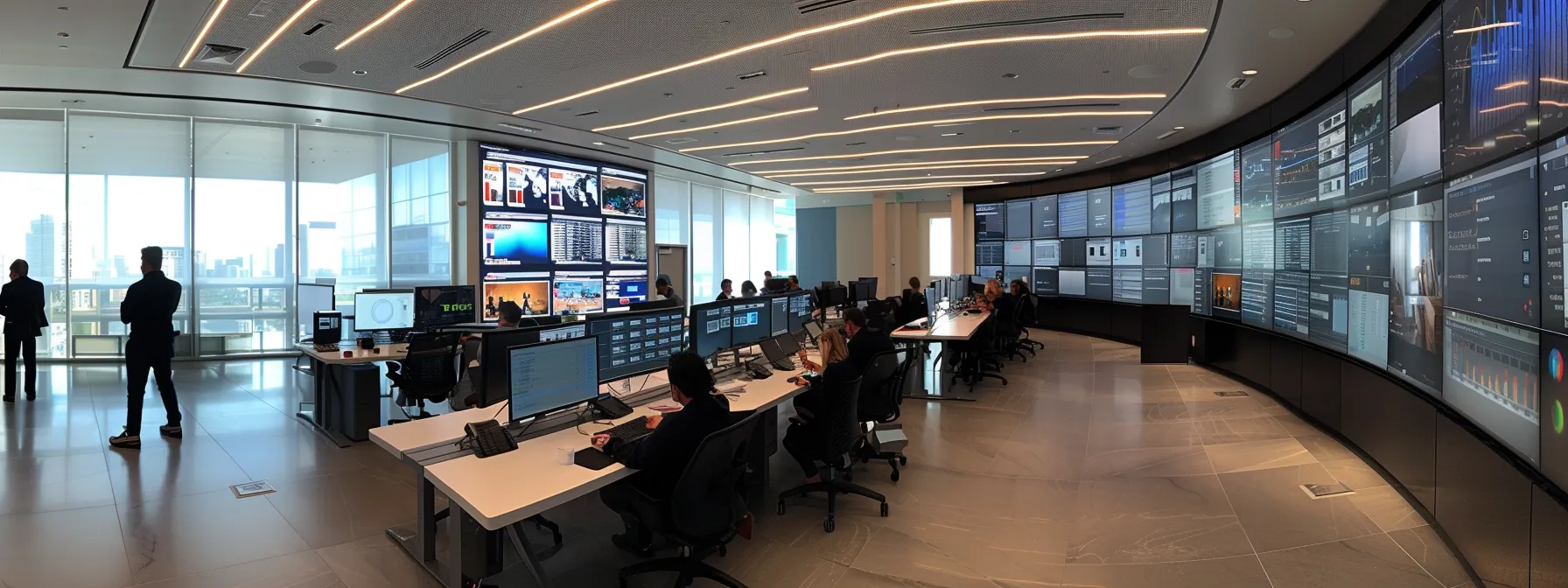 a sleek, modern office space showcases a diverse team of professionals collaborating over digital marketing tools displayed on multiple screens, symbolizing strategic planning for scalable growth and enhanced online presence. a sleek, modern office space showcases a diverse team of professionals collaborating over digital marketing tools displayed on multiple screens, symbolizing strategic planning for scalable growth and enhanced online presence.