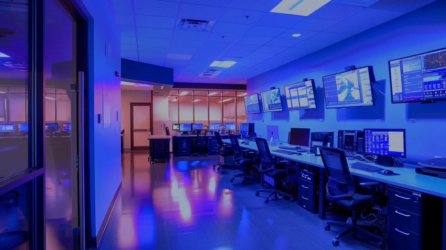 a sleek, modern office space features high-tech hvac control panels displaying real-time data on temperature and air quality, illuminated by cool artificial lighting to emphasize the importance of indoor comfort and energy efficiency. a sleek, modern office space features high-tech hvac control panels displaying real-time data on temperature and air quality, illuminated by cool artificial lighting to emphasize the importance of indoor comfort and energy efficiency.