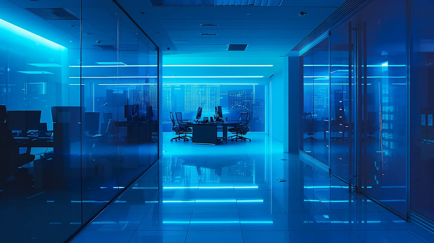 a sleek, modern office space with a futuristic digital calendar displayed prominently on a high-resolution screen, showcasing a busy schedule filled with back-to-back appointments, illuminated by dynamic blue lighting to emphasize an atmosphere of efficiency and automation. a sleek, modern office space with a futuristic digital calendar displayed prominently on a high-resolution screen, showcasing a busy schedule filled with back-to-back appointments, illuminated by dynamic blue lighting to emphasize an atmosphere of efficiency and automation.