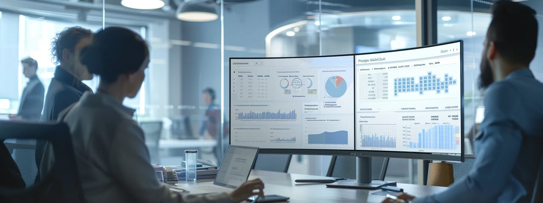 a sleek, modern office workspace features a large computer screen displaying a detailed wordpress dashboard, while professionals engage in focused discussion around a conference table, highlighting the pursuit of optimal website support options for business growth. a sleek, modern office workspace features a large computer screen displaying a detailed wordpress dashboard, while professionals engage in focused discussion around a conference table, highlighting the pursuit of optimal website support options for business growth.