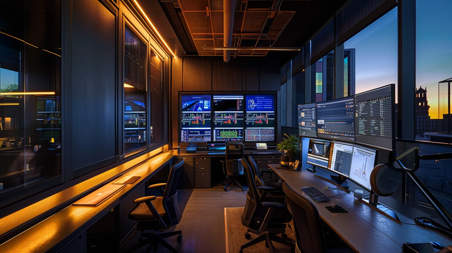 a sleek, modern office workspace is illuminated by warm artificial light, featuring a high-tech computer setup displaying an active wordpress backup management interface, highlighting the importance of data security and recovery. a sleek, modern office workspace is illuminated by warm artificial light, featuring a high-tech computer setup displaying an active wordpress backup management interface, highlighting the importance of data security and recovery.
