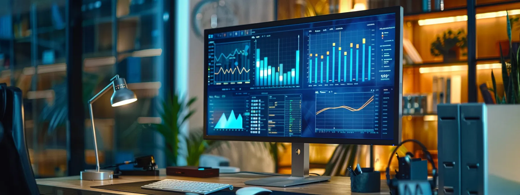 a sleek, modern workspace is illuminated by natural light, featuring a large computer screen displaying vibrant graphs and serp analytics, embodying the dynamic world of seo monitoring. a sleek, modern workspace is illuminated by natural light, featuring a large computer screen displaying vibrant graphs and serp analytics, embodying the dynamic world of seo monitoring.