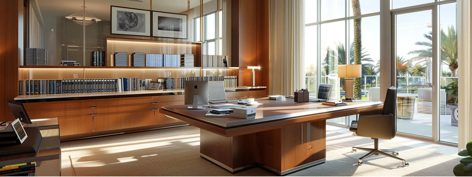 a sophisticated office environment features a sleek wooden desk with stacks of financial documents and a modern laptop, highlighting a focused discussion on strategies to reduce capital gains tax for inherited florida properties. a sophisticated office environment features a sleek wooden desk with stacks of financial documents and a modern laptop, highlighting a focused discussion on strategies to reduce capital gains tax for inherited florida properties.