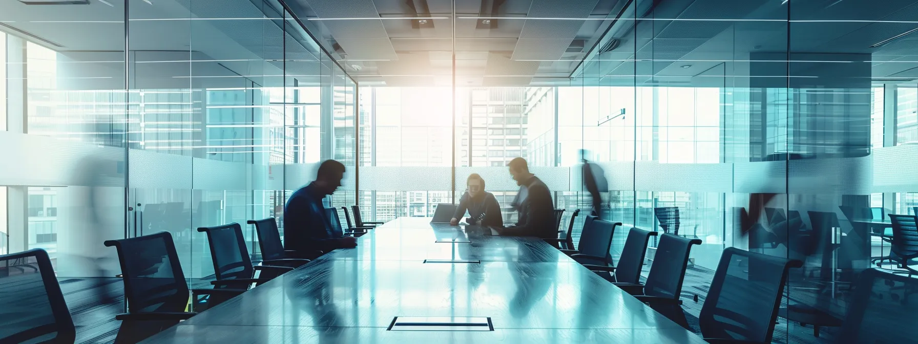 a sophisticated office environment showcases a modern conference room with sleek glass walls, a polished wooden table, and vibrant digital displays, exemplifying innovation and collaboration in a corporate setting. a sophisticated office environment showcases a modern conference room with sleek glass walls, a polished wooden table, and vibrant digital displays, exemplifying innovation and collaboration in a corporate setting.