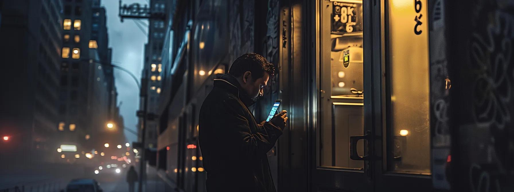 a tense urban scene captures a frustrated individual outside a locked door, surrounded by city buildings, with a smartphone in hand poised to call an emergency locksmith, emphasizing the urgency of timely action during a lockout. a tense urban scene captures a frustrated individual outside a locked door, surrounded by city buildings, with a smartphone in hand poised to call an emergency locksmith, emphasizing the urgency of timely action during a lockout.