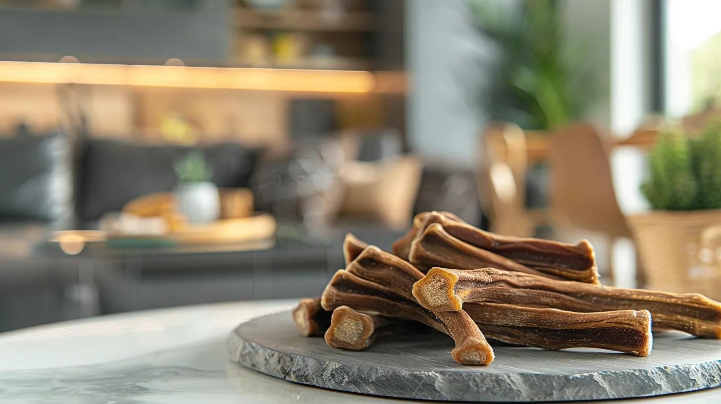 High-quality cow hoof dog chews, promoting dental health and fresh breath for dogs. High-quality cow hoof dog chews, promoting dental health and fresh breath for dogs.
