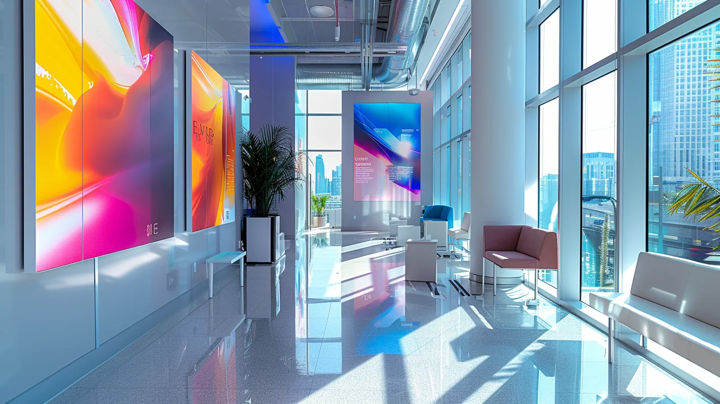a vibrant and polished marketing display in a modern office, featuring eye-catching glossy card stock brochures and professional photography prints that showcase their sharp colors and reflective qualities, capturing the attention of passersby. a vibrant and polished marketing display in a modern office, featuring eye-catching glossy card stock brochures and professional photography prints that showcase their sharp colors and reflective qualities, capturing the attention of passersby.