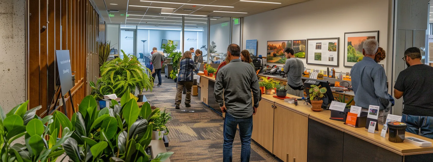 a vibrant community workshop in an elegantly arranged office space, showcasing st. cloud landscaping experts leading a hands-on session with engaged residents, surrounded by visually appealing displays of healthy plants and educational materials on sustainable landscape practices. a vibrant community workshop in an elegantly arranged office space, showcasing st. cloud landscaping experts leading a hands-on session with engaged residents, surrounded by visually appealing displays of healthy plants and educational materials on sustainable landscape practices.