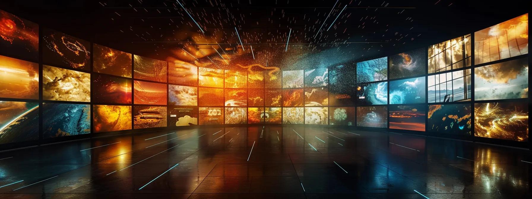 , a a vibrant digital landscape brimmi
