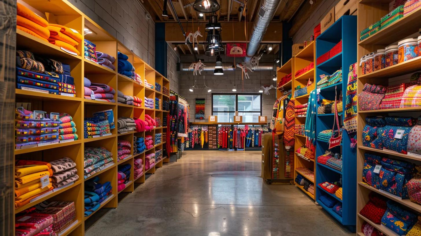 a vibrant display of neatly organized, freshly laundered dog bandanas in a modern, well-lit pet boutique, accentuated by colorful shelving and eye-catching labels. a vibrant display of neatly organized, freshly laundered dog bandanas in a modern, well-lit pet boutique, accentuated by colorful shelving and eye-catching labels.