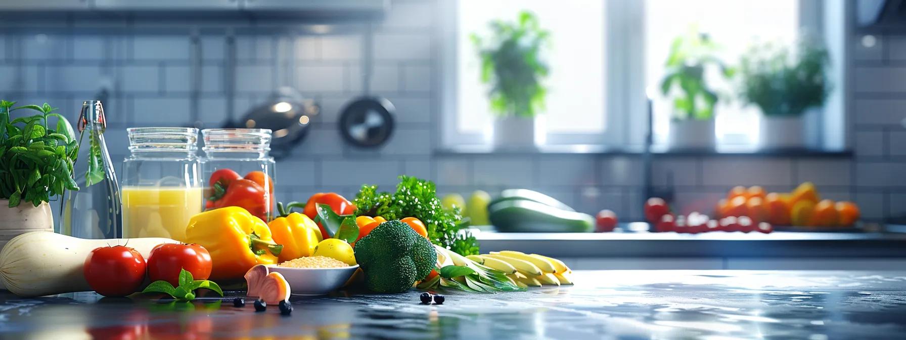 a vibrant, modern kitchen scene showcases an array of colorful, nutrient-rich foods, such as leafy greens, dairy products, and fruits, arranged on a polished countertop, emphasizing the importance of a balanced diet for enhancing children's oral health. a vibrant, modern kitchen scene showcases an array of colorful, nutrient-rich foods, such as leafy greens, dairy products, and fruits, arranged on a polished countertop, emphasizing the importance of a balanced diet for enhancing children's oral health.