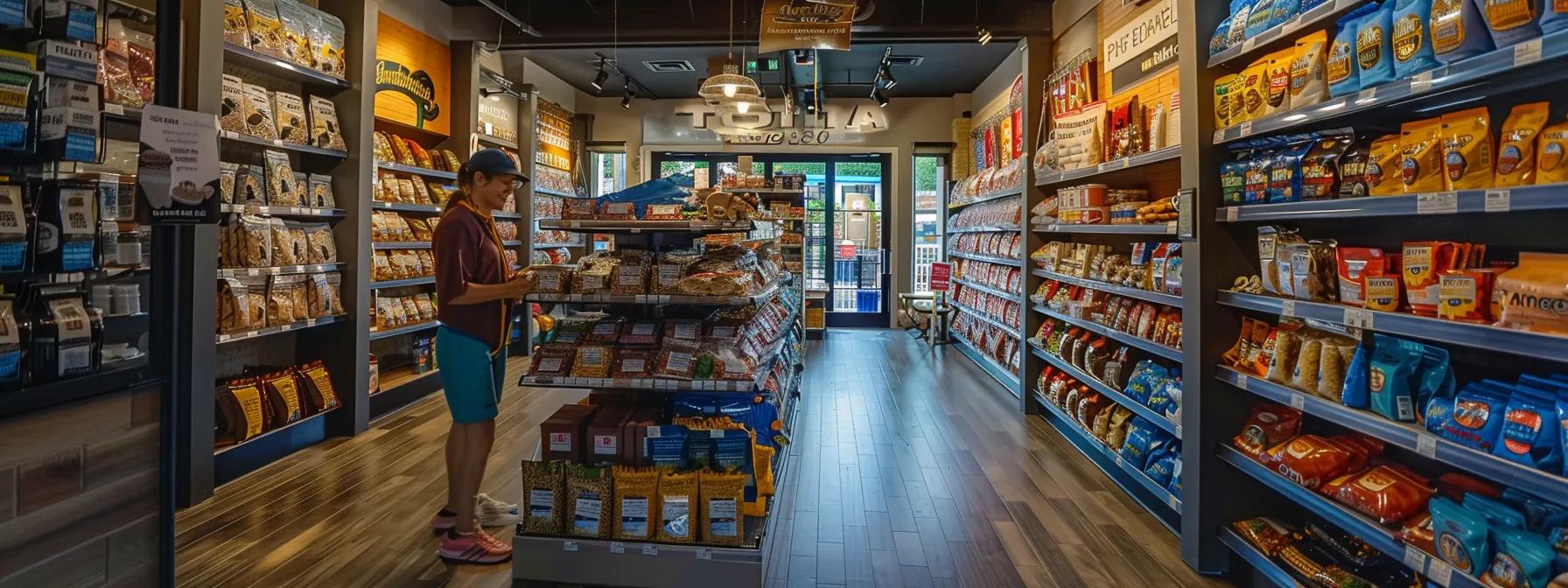 a vibrant pet supply store interior showcases a well-organized display of soft and chewy dog treats in colorful packaging, with a friendly customer engaged in thoughtful selection, highlighting the importance of choosing the right texture for dogs based on their specific needs. a vibrant pet supply store interior showcases a well-organized display of soft and chewy dog treats in colorful packaging, with a friendly customer engaged in thoughtful selection, highlighting the importance of choosing the right texture for dogs based on their specific needs.