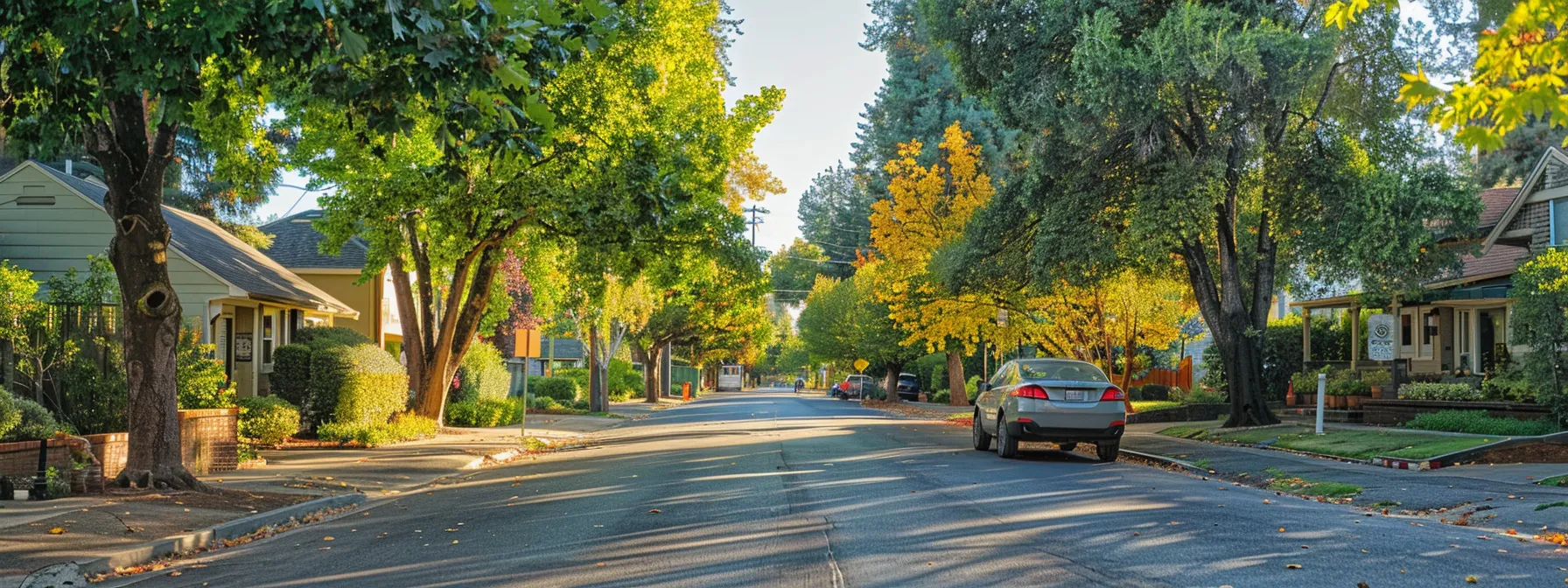 a vibrant sacramento street showcases meticulously maintained, high-quality curbs framing well-kept properties, emphasizing the allure of the neighborhood and potential for increased buyer interest in an urban setting.