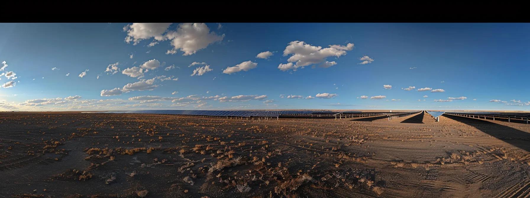 a vibrant solar farm glimmers under a clear blue sky, showcasing rows of gleaming panels bathed in sunlight, with distant storm clouds hinting at the weather challenges that can impact maintenance. a vibrant solar farm glimmers under a clear blue sky, showcasing rows of gleaming panels bathed in sunlight, with distant storm clouds hinting at the weather challenges that can impact maintenance.