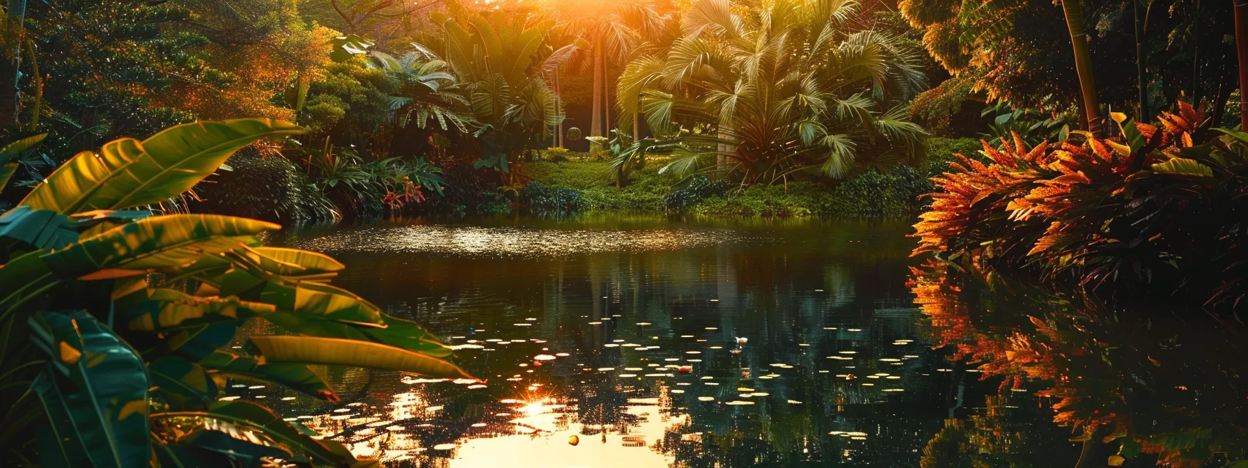 a vibrant sunset casts a warm glow over a tranquil lake, reflecting the fiery colors of the sky and surrounded by lush, verdant foliage. a vibrant sunset casts a warm glow over a tranquil lake, reflecting the fiery colors of the sky and surrounded by lush, verdant foliage.