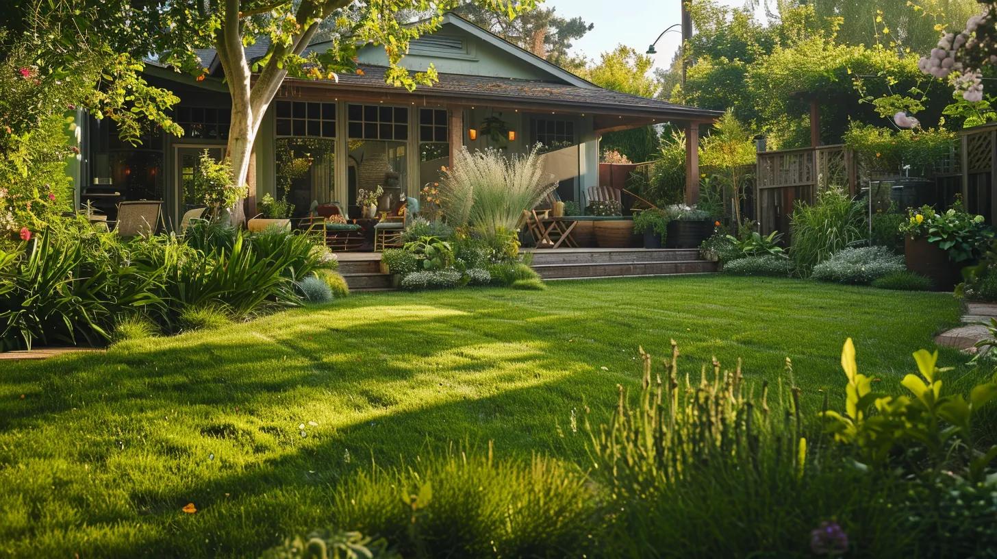 a vibrant urban backyard showcases a meticulously maintained lawn, with a homeowner attentively hand-pulling stubborn weeds while surrounded by natural pest control products, embodying the essence of organic gardening and sustainable practices. a vibrant urban backyard showcases a meticulously maintained lawn, with a homeowner attentively hand-pulling stubborn weeds while surrounded by natural pest control products, embodying the essence of organic gardening and sustainable practices.