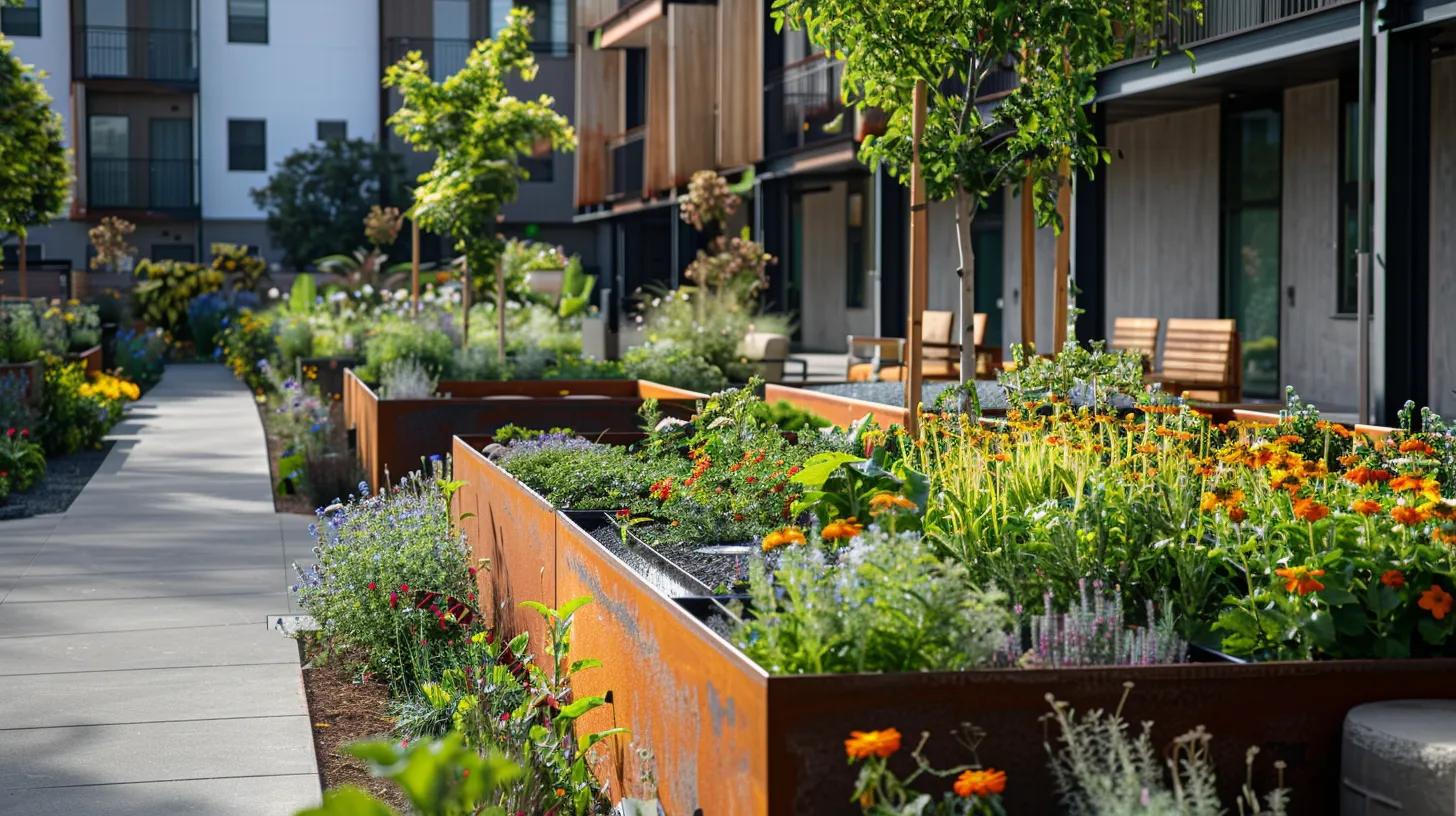 a vibrant urban garden features a variety of native flowers and thoughtfully arranged companion plants, showcasing diverse landscaping techniques that attract pollinators like bees and butterflies while promoting a healthy, resilient ecosystem. a vibrant urban garden features a variety of native flowers and thoughtfully arranged companion plants, showcasing diverse landscaping techniques that attract pollinators like bees and butterflies while promoting a healthy, resilient ecosystem.
