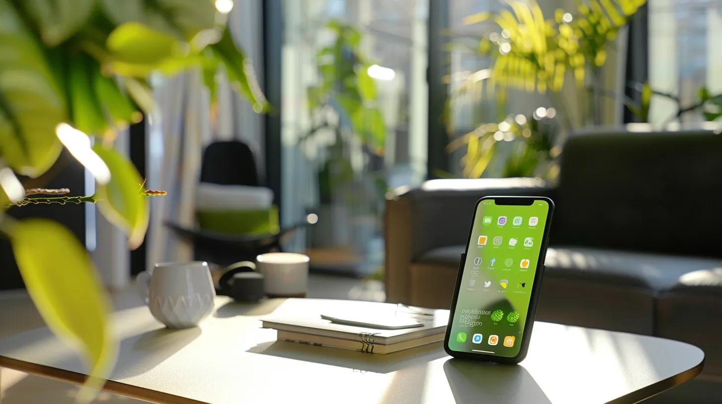 a vibrant user interface of the phonak hearing app is displayed on a smartphone screen, showcasing innovative features and seamless bluetooth connectivity, set against a blurred background of diverse listening environments to emphasize adaptability and user experience.