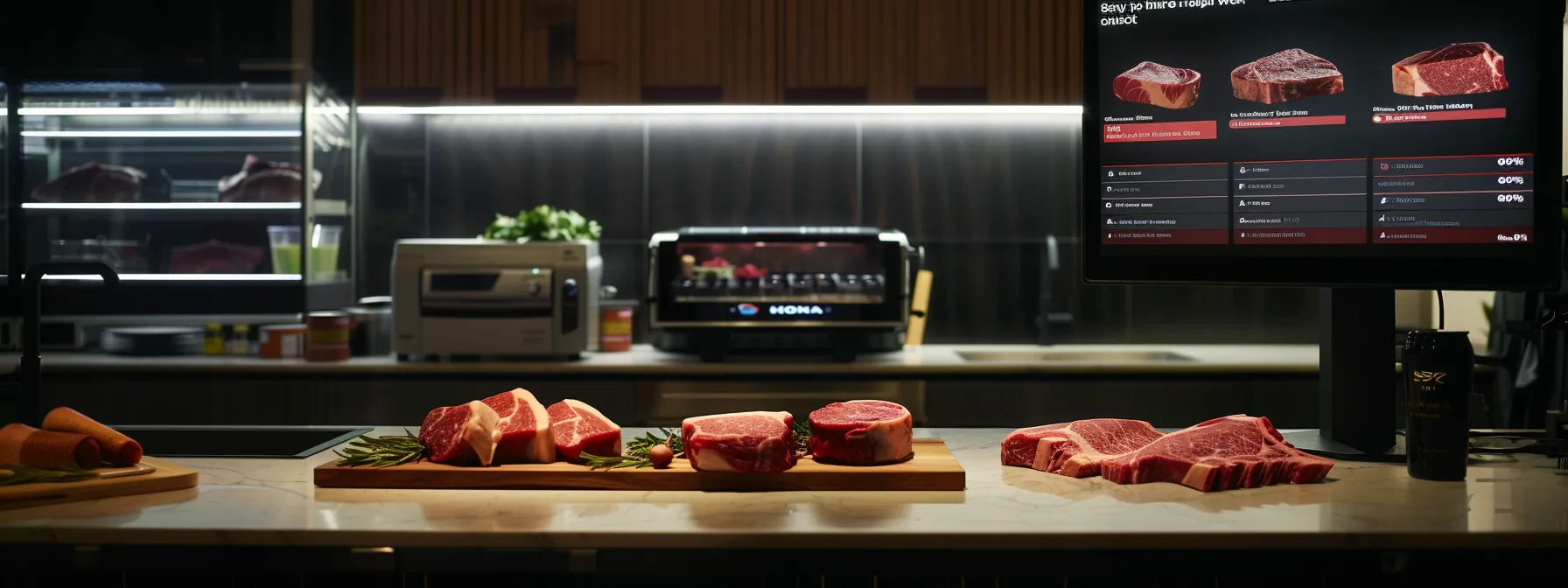 a visually engaging comparison chart displayed on a sleek office desk, showcasing the advantages of a 1/8 cow share against various beef options, with high-definition images of neatly packaged cuts alongside vibrant labels indicating quality and sourcing information. a visually engaging comparison chart displayed on a sleek office desk, showcasing the advantages of a 1/8 cow share against various beef options, with high-definition images of neatly packaged cuts alongside vibrant labels indicating quality and sourcing information.