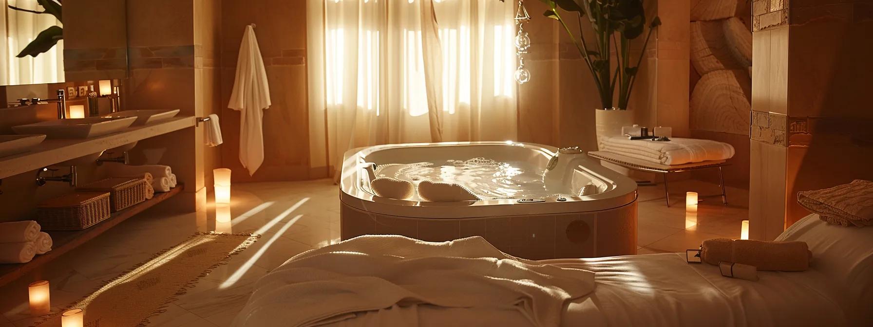 a warm, inviting spa room is illuminated by soft, ambient lighting, featuring a luxurious foot spa surrounded by plush towels and gentle, calming decor, emphasizing a careful and attentive environment for individuals with diabetes to enjoy foot care safely. a warm, inviting spa room is illuminated by soft, ambient lighting, featuring a luxurious foot spa surrounded by plush towels and gentle, calming decor, emphasizing a careful and attentive environment for individuals with diabetes to enjoy foot care safely.
