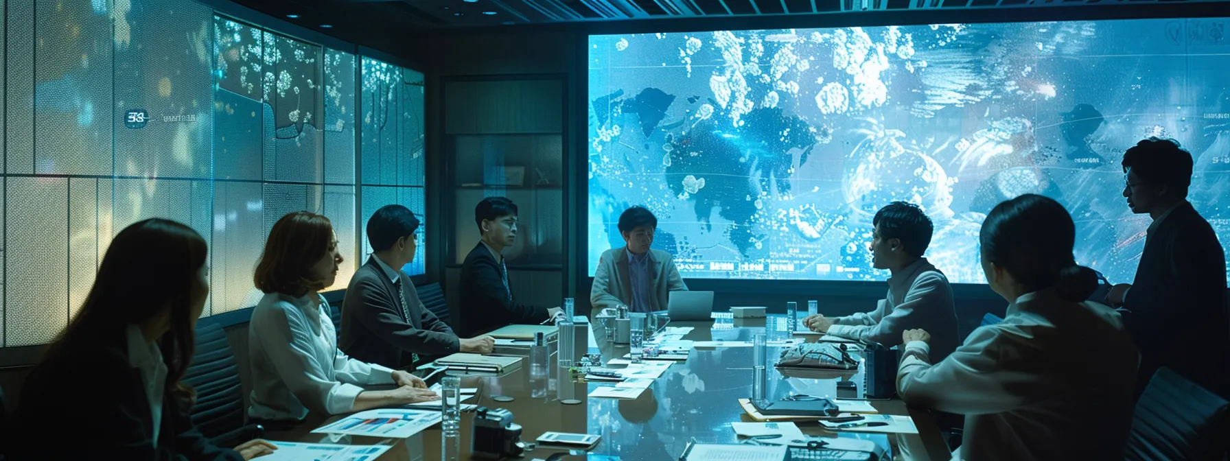 a well-lit, modern office meeting room features a group of diverse professionals engaging in a serious discussion about mold compliance and regulation, with documents and a digital presentation visible, emphasizing the importance of expert knowledge in ensuring safety and thoroughness in mold remediation. a well-lit, modern office meeting room features a group of diverse professionals engaging in a serious discussion about mold compliance and regulation, with documents and a digital presentation visible, emphasizing the importance of expert knowledge in ensuring safety and thoroughness in mold remediation.
